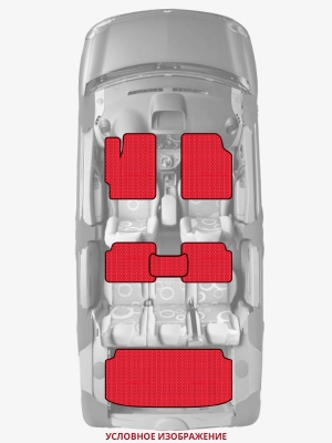 ЭВА коврики «Queen Lux» комплект для Ford F-Series (1G)